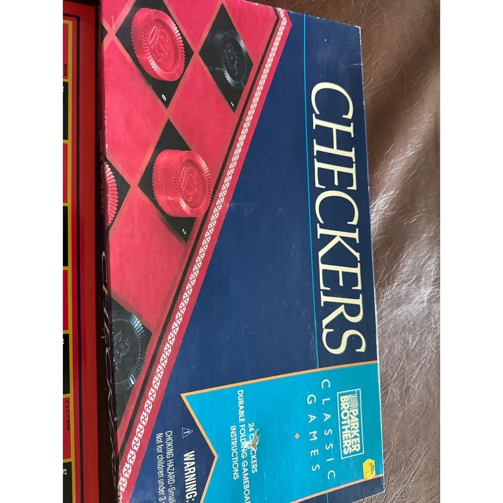 Vintage Parker Brothers Checkers Board Game